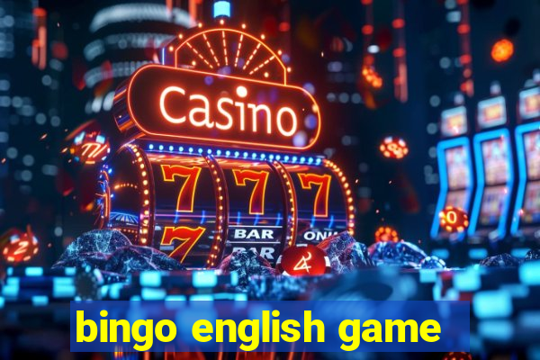 bingo english game