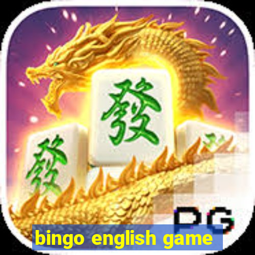 bingo english game