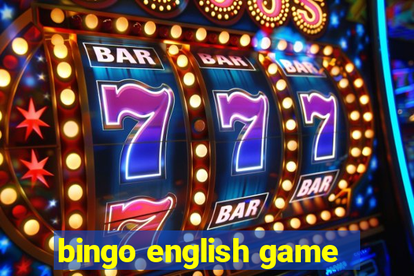 bingo english game