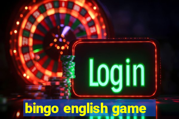 bingo english game