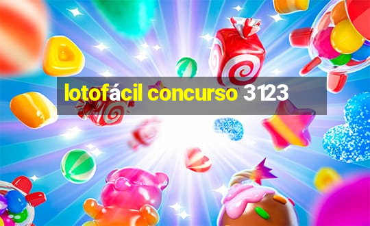 lotofácil concurso 3123