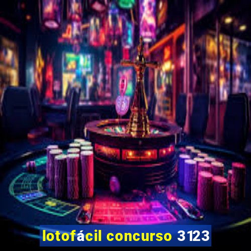 lotofácil concurso 3123