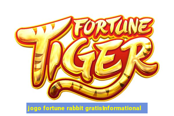 jogo fortune rabbit gratisInformational