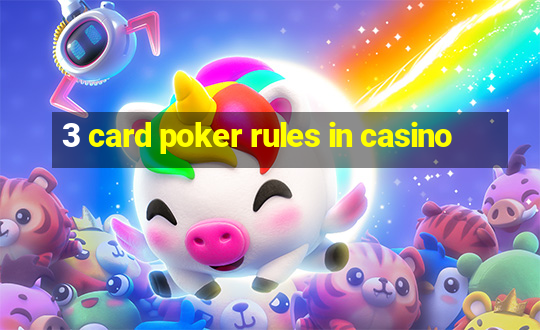 3 card poker rules in casino