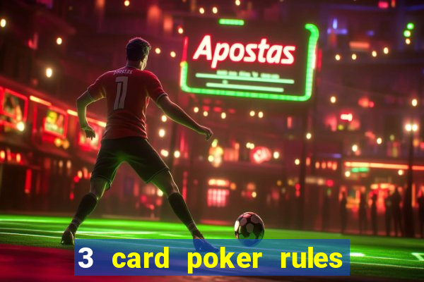 3 card poker rules in casino