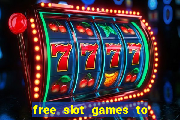 free slot games to win real money