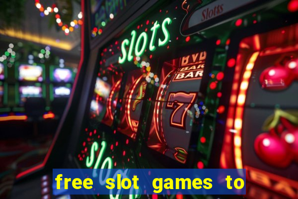 free slot games to win real money