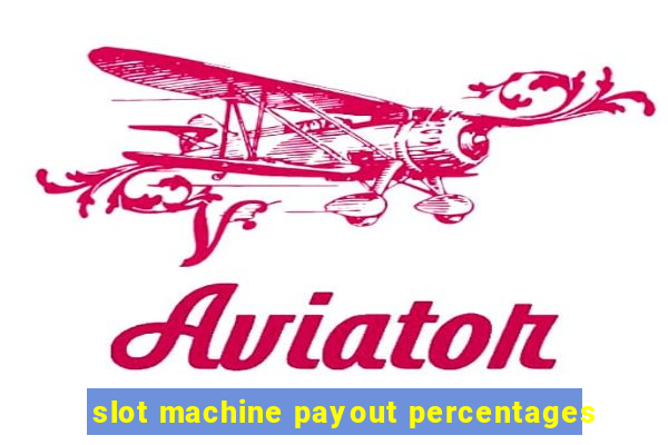 slot machine payout percentages