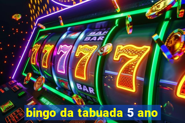 bingo da tabuada 5 ano