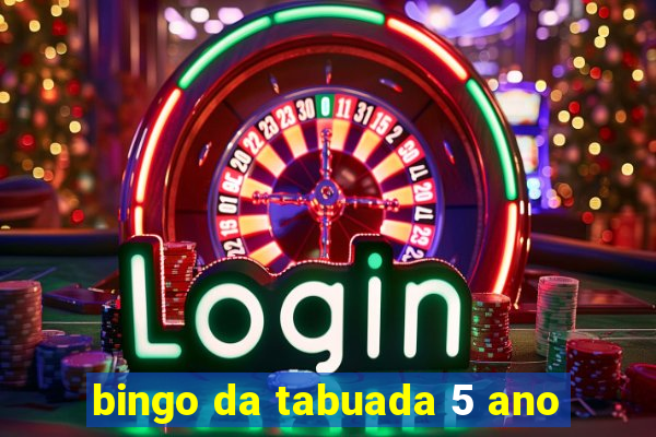 bingo da tabuada 5 ano