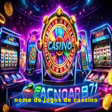 nome de jogos de cassino