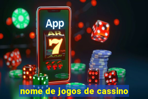 nome de jogos de cassino