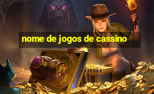 nome de jogos de cassino