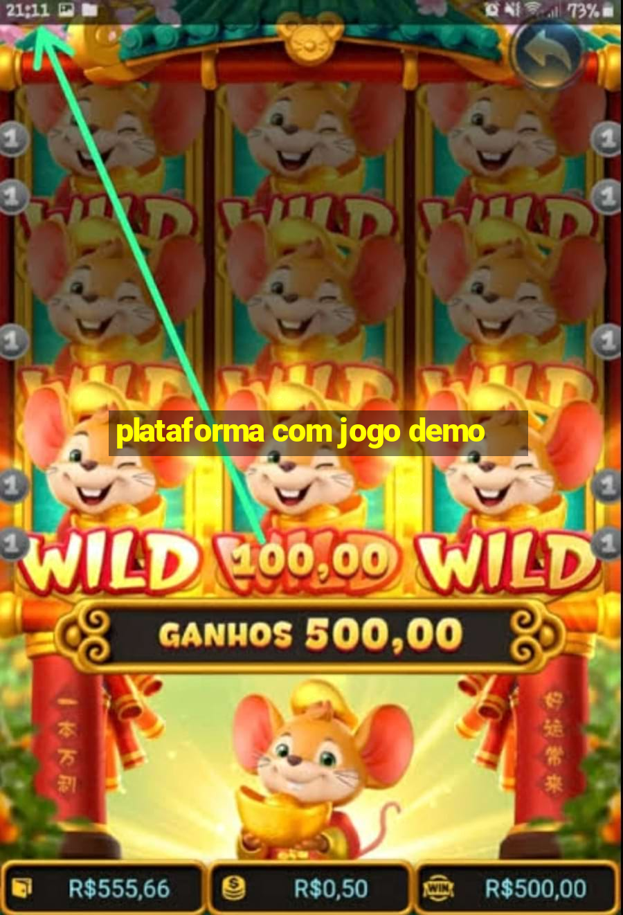 plataforma com jogo demo