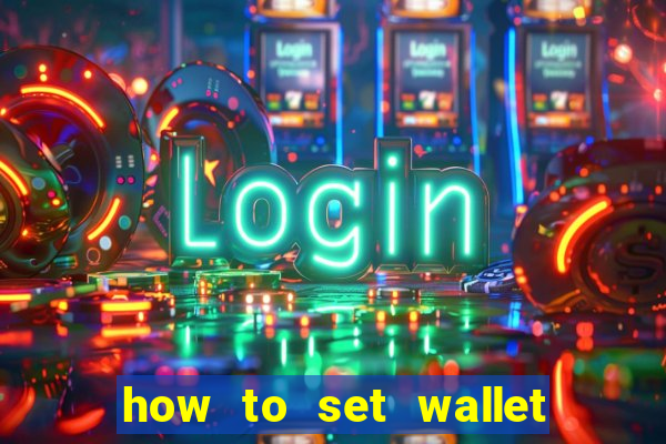 how to set wallet password in bingo plus