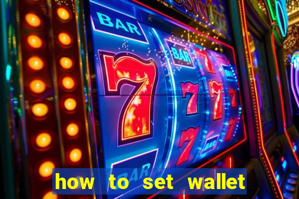 how to set wallet password in bingo plus