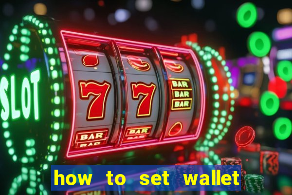 how to set wallet password in bingo plus