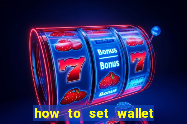 how to set wallet password in bingo plus