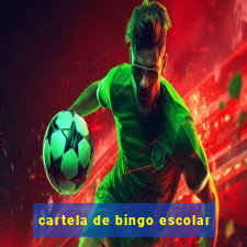 cartela de bingo escolar