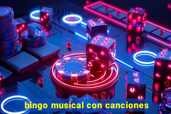 bingo musical con canciones