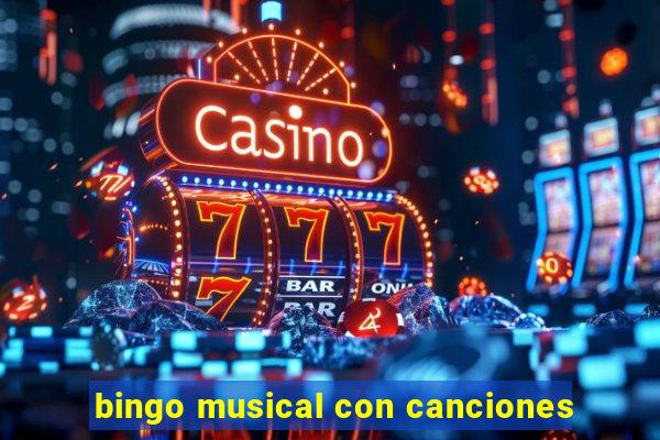 bingo musical con canciones