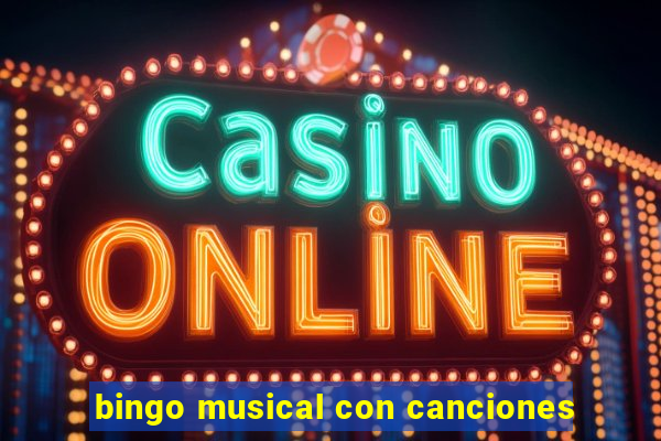 bingo musical con canciones