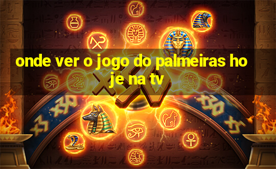 onde ver o jogo do palmeiras hoje na tv