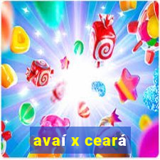 avaí x ceará