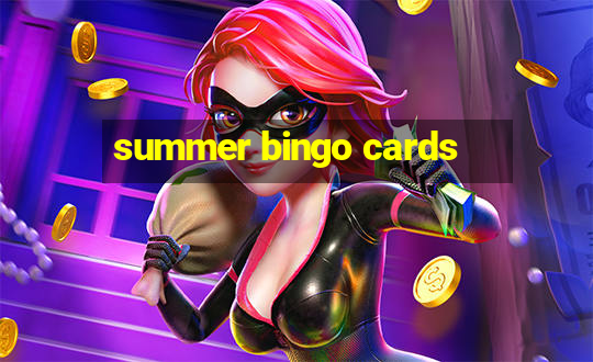 summer bingo cards