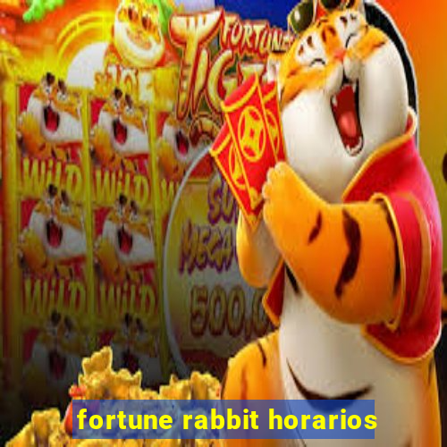 fortune rabbit horarios