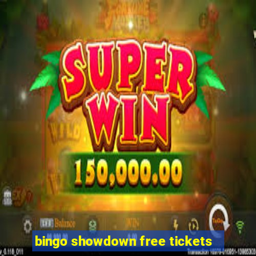 bingo showdown free tickets