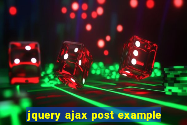 jquery ajax post example