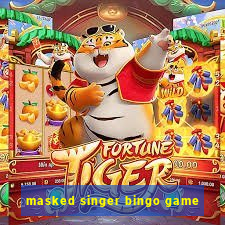 masked singer bingo game