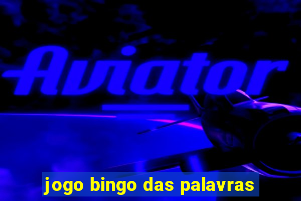 jogo bingo das palavras