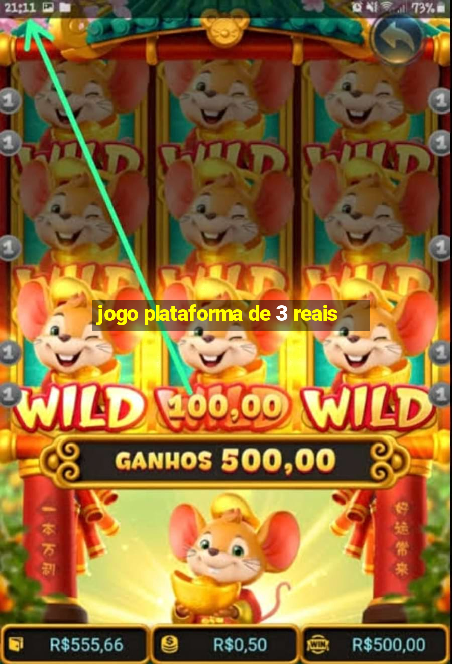 jogo plataforma de 3 reais