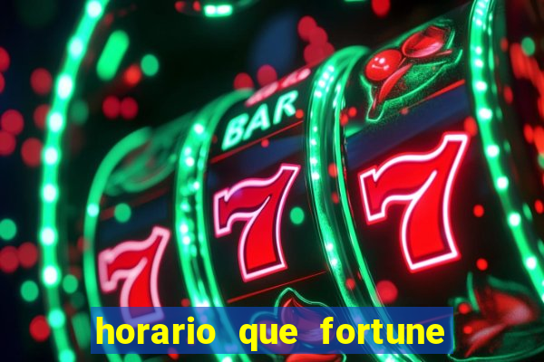 horario que fortune tiger paga