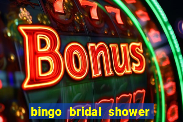 bingo bridal shower games free printables