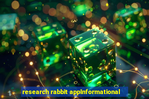 research rabbit appInformational