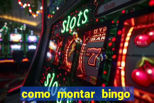 como montar bingo brinquedos toia