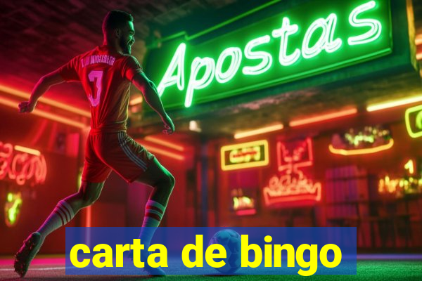 carta de bingo