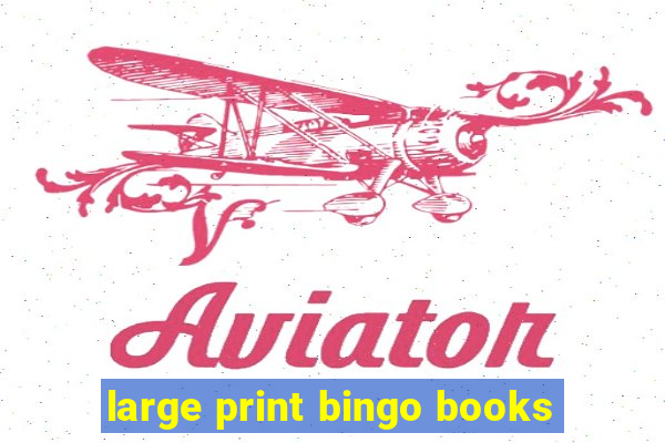 large print bingo books