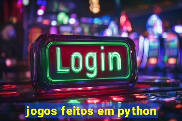 jogos feitos em python