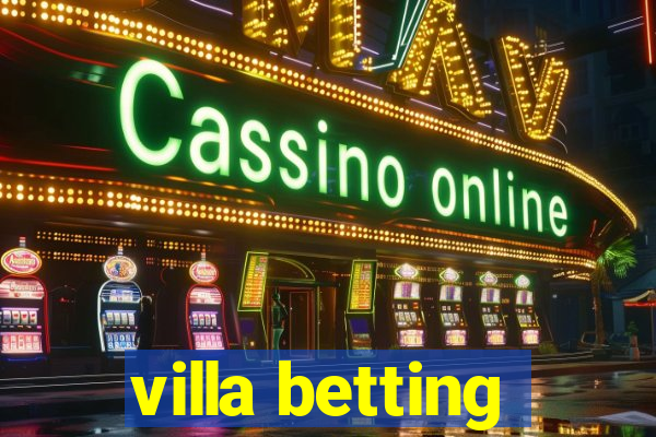 villa betting