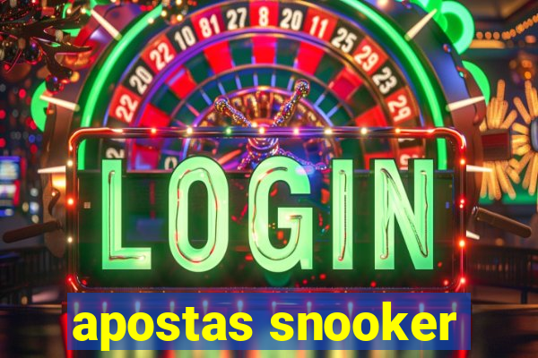 apostas snooker