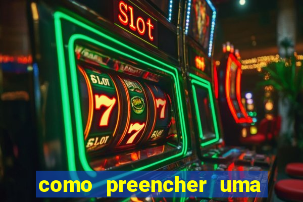 como preencher uma cartela de bingo