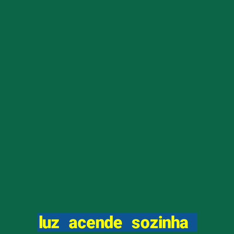 luz acende sozinha a noite