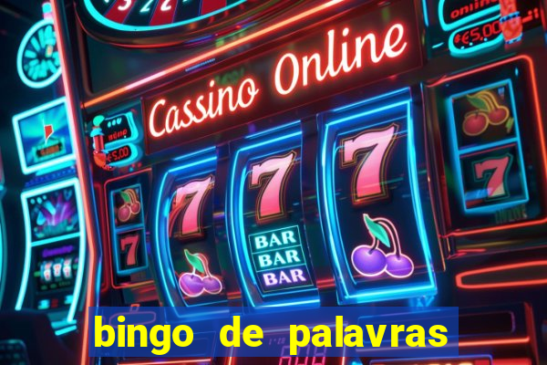 bingo de palavras para imprimir colorido