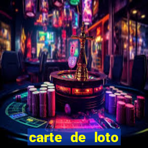 carte de loto bingo a imprimer gratuit