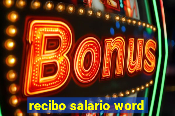 recibo salario word