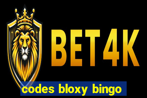 codes bloxy bingo